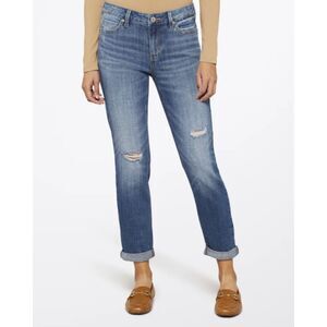 stitchfix x Cosmic Blue Love Adrianne Boyfriend Distressed Jean size 28